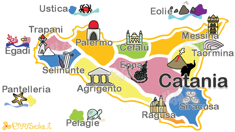 Catania area and Etna area