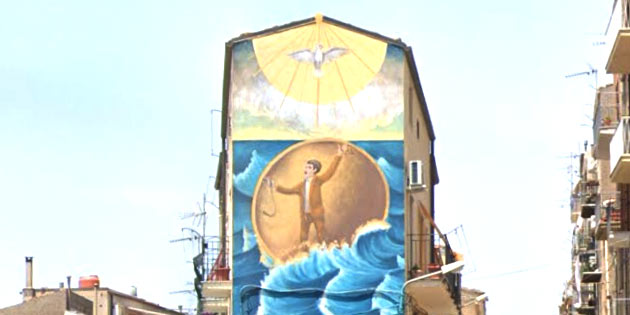 Murales di Felice Balsamello a Gangi