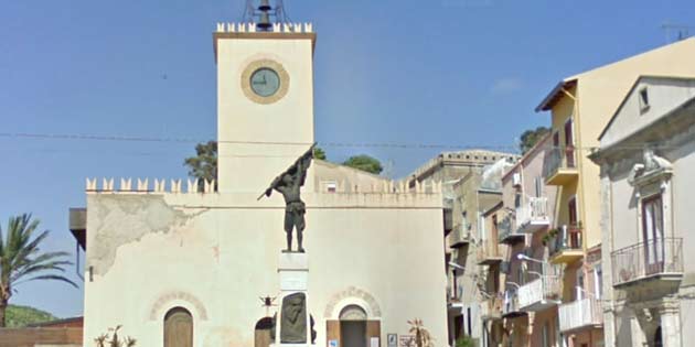 Clock tower in Siculiana
